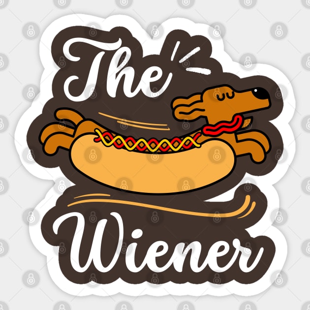 The Wiener | Sausage Dog Sticker by Owlora Studios